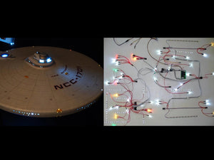 Installation Overview-The Polar Lights 1:350 Star Trek Enterprise Refit TenaControls Lighting Kit