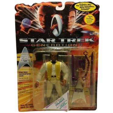 Collectible,new in box & sealed 1994 Movie Star Trek Generations Lt. Commander Worf action figure