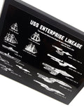 New item!! USS Enterprise Lineage Engraved Blueprint Hanging Wall Art - Mahannah's Sci-fi Universe