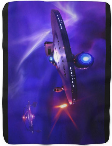 Star Trek II The Wrath Of Khan "Revenge" Sherpa Blanket - Mahannah's Sci-fi Universe