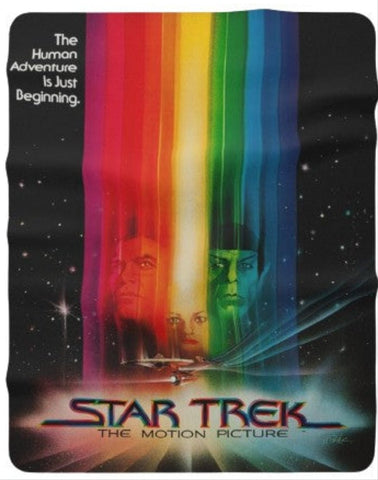 Star Trek The Motion Picture Sherpa Blanket - Mahannah's Sci-fi Universe