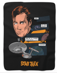 Star Trek TOS/Kirk Sherpa Fleece Blanket - Mahannah's Sci-fi Universe