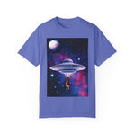 Unisex Garment-Dyed UFO Cow T-shirt - Mahannah's Sci-fi Universe