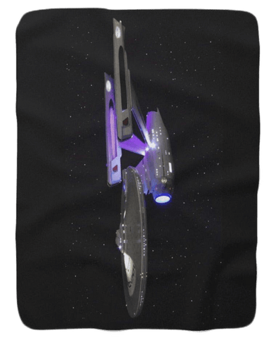 USS Enterprise Refit Sherpa Blanket - Mahannah's Sci-fi Universe